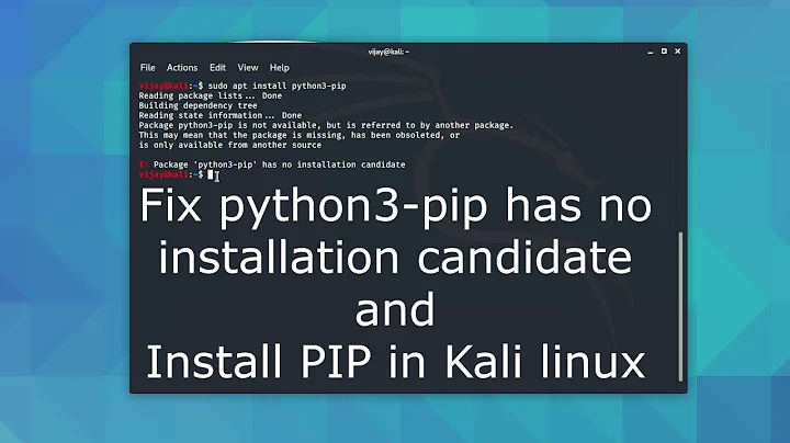 How to install python3 pip in Kali Linux