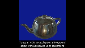 Blender Secrets - Use HDRI only for foregrounds