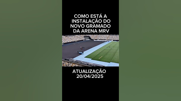 20/04/2025 - ATUALIZAÇÃO! NOVO GRAMADO NA ARENA MRV!