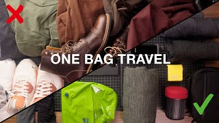 How to Pack Lighter | One Bag Travel Tips & Tricks screenshot 5