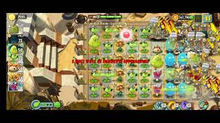 Level 98 in Plants vs Zombies 2 ;Pyramid of Doom - Endless Zone ! Power Toss