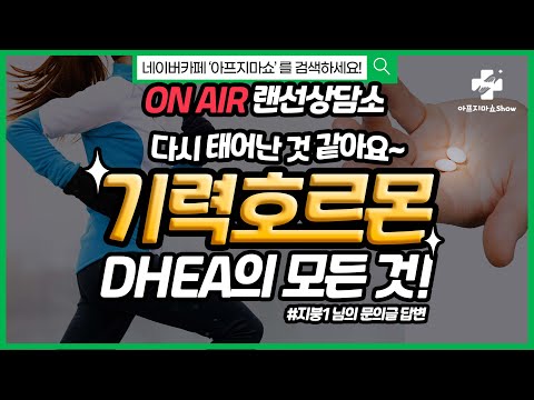 만성피로, DHEA로 완전히 물리칠 수 있다? 제대로 알고 드셔야 합니다! 기능의학 Q&A [랜선상담소]