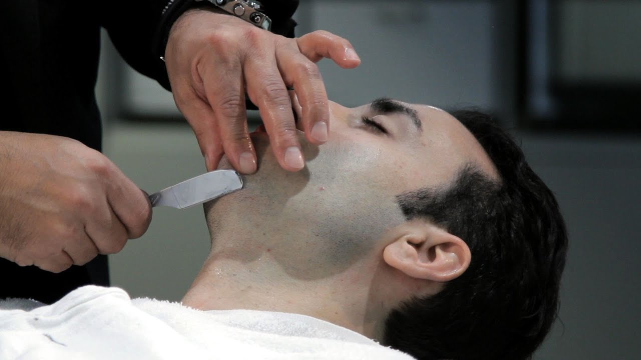 mens straight razor shave near me