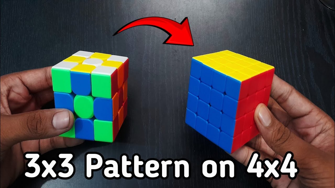 Testing 3x3 Rubik’s Cube Patterns on a 4x4 Cube! 😳