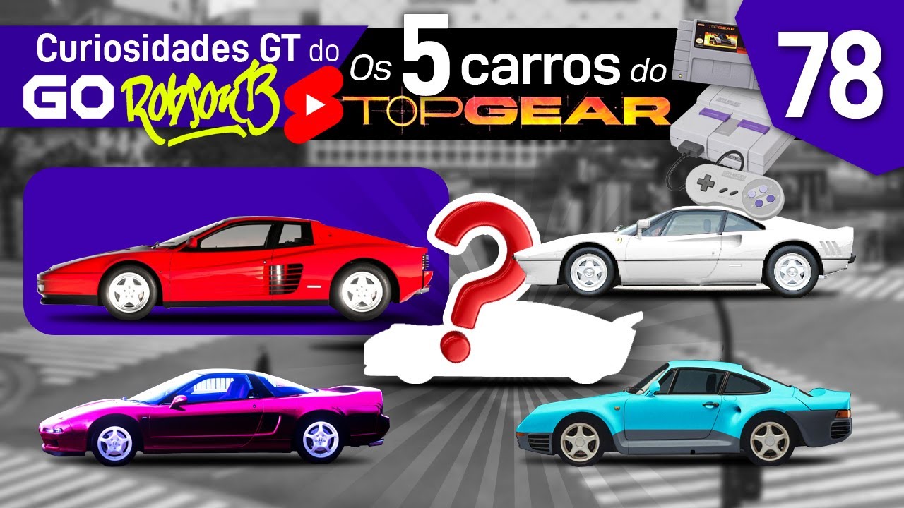 25 anos de Top Gear: relembre os carros do jogo