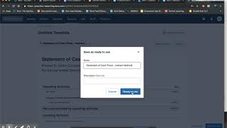 Xero Statement Of Cash Flows - Indirect Method screenshot 5