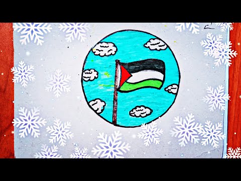 رسم علم فلسطين