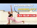 5 Min. Morning Routine to Mobilise Hips & Spine | No Equipment, Follow Along | Start Your Day Right