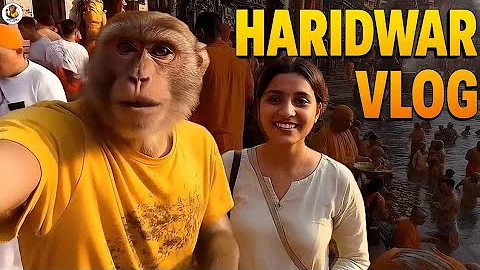 Finally! Girlfriend के साथ हरिद्वार घूमने आ गया हूं दोस्तो 🤣🙊 || Ai monkey video || Ai monkey vlogs