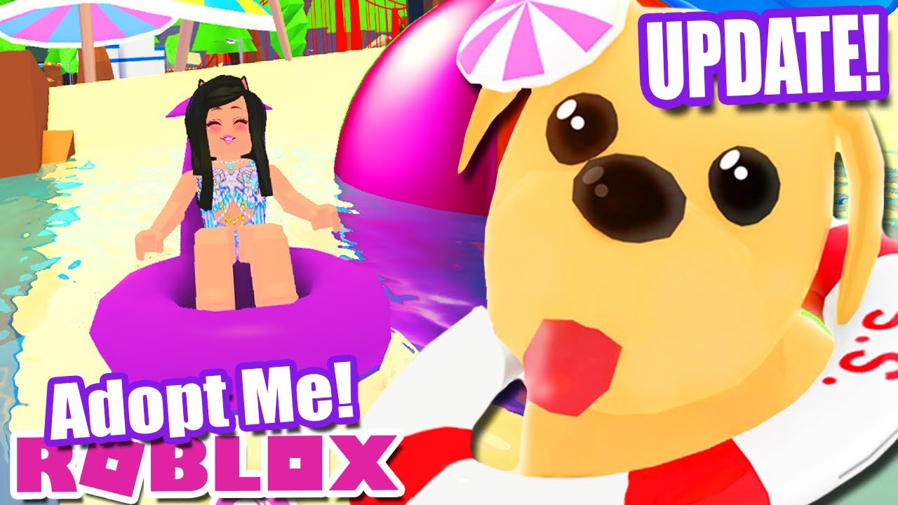 Summer Update New Pool Toys Waterpark More Adopt Me Roblox Summer Sale Update Youtube - summer update spleef roblox