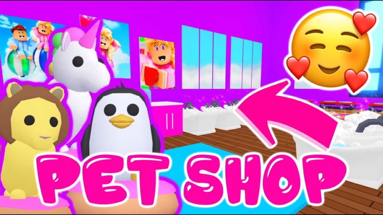 CONSTRUÍ UM PET SHOP NO ADOPT ME! 😱 - YouTube