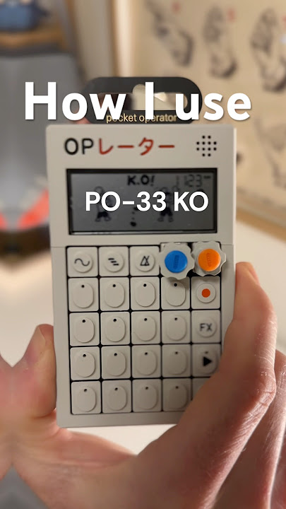 How I use the PO33-KO! one of my all time favourite grooveboxes #po33 #sampler #musictutorial #jam