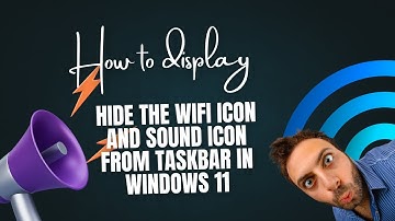 How to display/hide the wifi icon and sound icon from taskbar in Windows 11 (2025)
