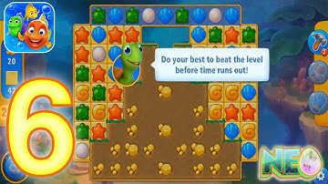 Fishdom: Gameplay Walkthrough Part 6 - Level 16 - 17 Completed (iOS, Android)