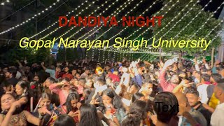 Dandiya night in Gopal Narayan singh university | dandiya night GNSU | Gopal Narayan dandiya program