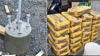 Installing led parking lot light pole part 1 (pouring concrete base)