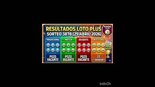 Sorteo Loto Plus del 29 de Abril