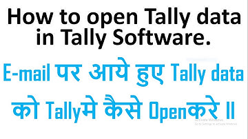 How to Open Tally data or Tally files in Tally Software, Zip unzip file ko tally m kaise open kre