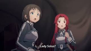 Sword Art Online War of Underworld 2nd | Sinon kissed Kirito in front of Asuna