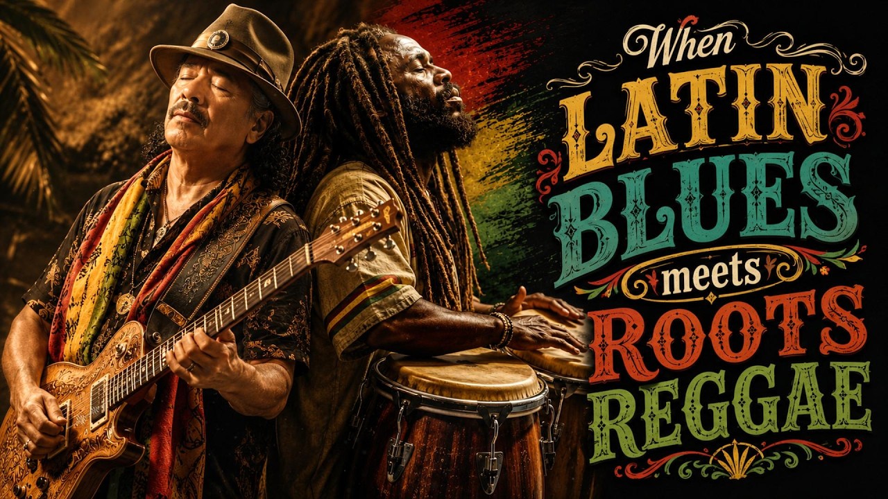 When LATIN BLUES Meets ROOTS REGGAE ... Soulful Santana-Inspired Guitar & Roots Conga Vibes