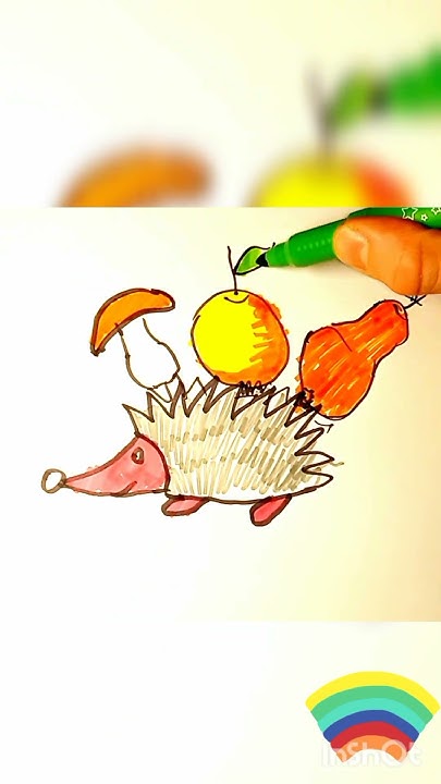 ДИВИСЬ !!! Хто намалював ЇЖИКА, Як намалювати ЇЖКА, Вчись Малювати ...