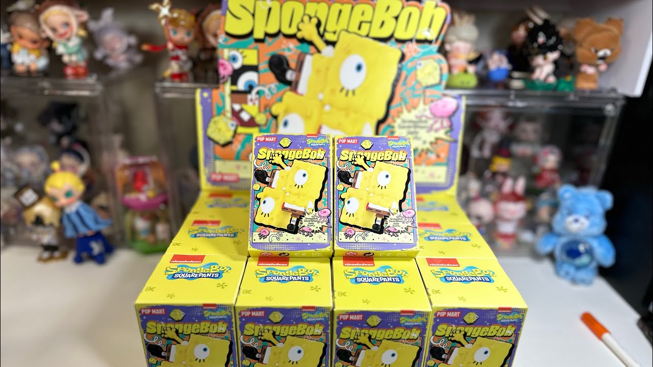 Let's open Spongebob Squarepants Daily Quirks series Popmart