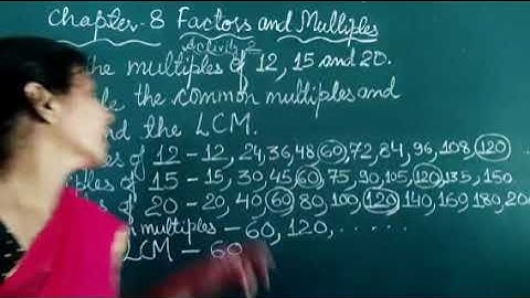 Class 4 Chapter 8 l Factors And Multiples l Common multiples And LCM Maths Ncert