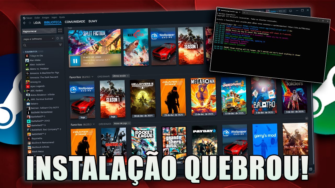 DEU RUIM NA INSTALAÇÃO DO STEAM TOOLS + PLUGIN!