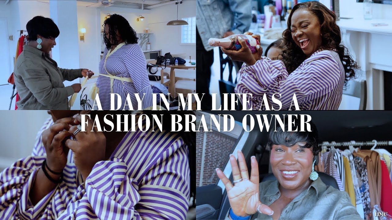 A DAY IN THE LIFE OF A FASHION BRAND OWNER | SUAH CLOTHING STUDIO SHOOT ...