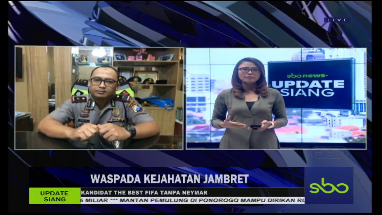 sbo tv live hari ini UPDATE SIANG SBO TV 26 JULI 2018 : WASPADA KEJAHATAN JAMBRET