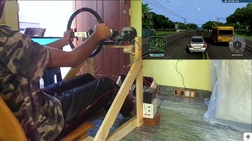 Budget Sim Racing Cockpit | DIY Force Feedback Steering Wheel | Test Drive Unlimited Gameplay
