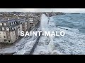 La tempête Pierrick arrive à Saint-Malo en Bretagne image