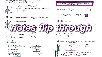 notes flip through | senior calculus notes | aesthetic, relaxing & satisfying 🦋