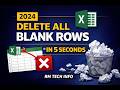 How to Delete All Blank Rows in Excel in 5 Seconds | Easy Excel Trick 2024 | RM TECH INFO