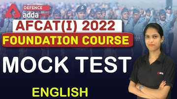 AFCAT 1 2022 | English Preparation | Mock Test