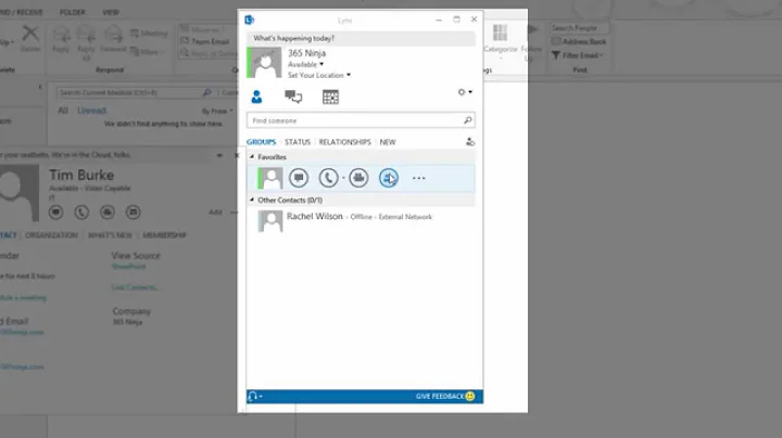 Add a contact using Lync 2013