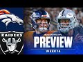 Broncos vs Raiders Game Preview: Picks and Predictions | NFL Week 14