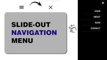 Slide-Out Navigation Menu With Hamburger Button | HTML, CSS & JavaScript
