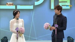 [مترجم] خطاب لي مين هو و بارك شين هي في حفل توزيع جوائز SBS لعام 2013