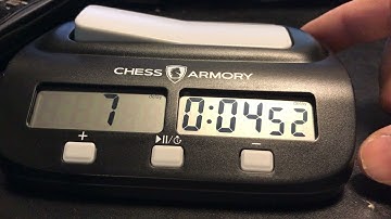 How to use a chess clock