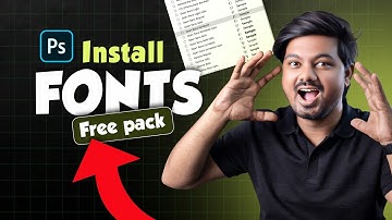 How to install fonts in photoshop | Free cinematic font pack