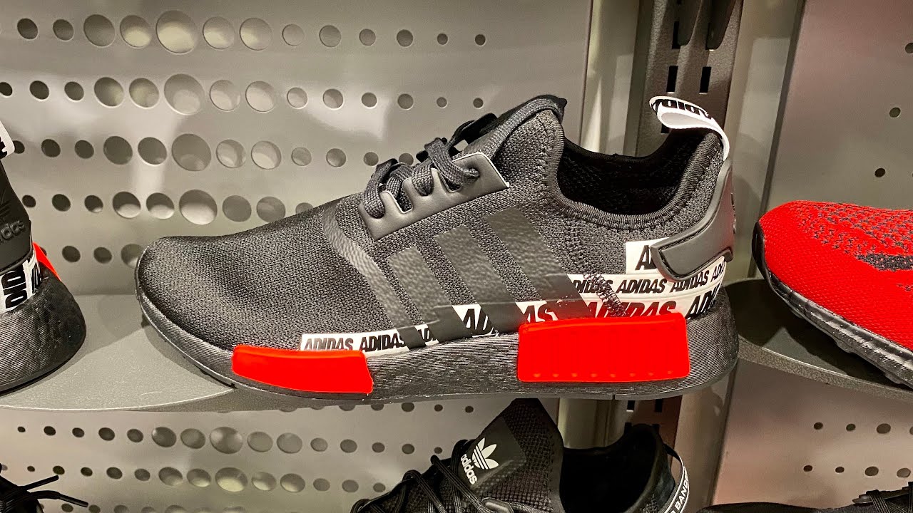 Adidas NMD_R1 “Tape” (Core Black/ Core Black/ Solar Red)