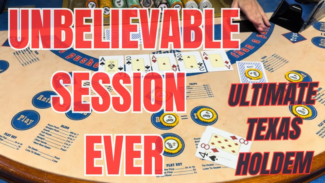ULTIMATE TEXAS HOLD 'EM ! THE UNBELIEVABLE SESSION EVER!!! - YouTube