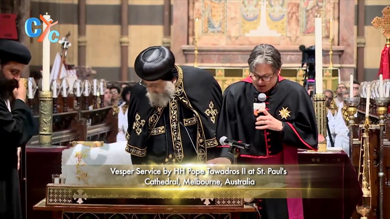 Vesper Service With Hh Pope Tawadros Ii At St Paul Catholic