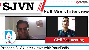 Full Mock Interview For SJVN | CE | SJVN Interview preparation & Guidance | YourPedia