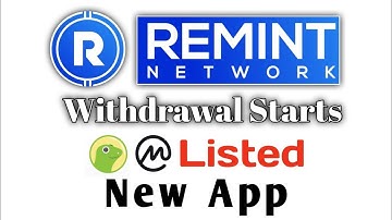 Remint Network Withdrawal Start, Live on Coingecko & Coinmarketcap, New App Release.