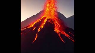 Volcano Eruption AI Animation