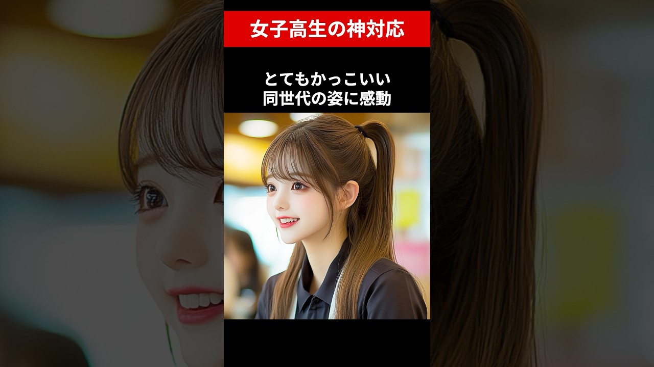 女子高生の神対応 #shorts #神対応 #いい話
