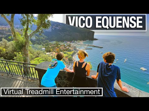 🇮🇹Vico Equense, Italy  Walking Tour A charming cliffside town near Sorrento - 4K City Walks