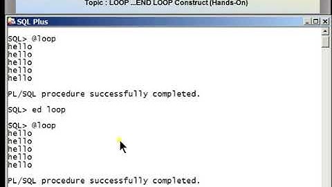PL16  PL SQL Tutorial   Loop Statement Hands On